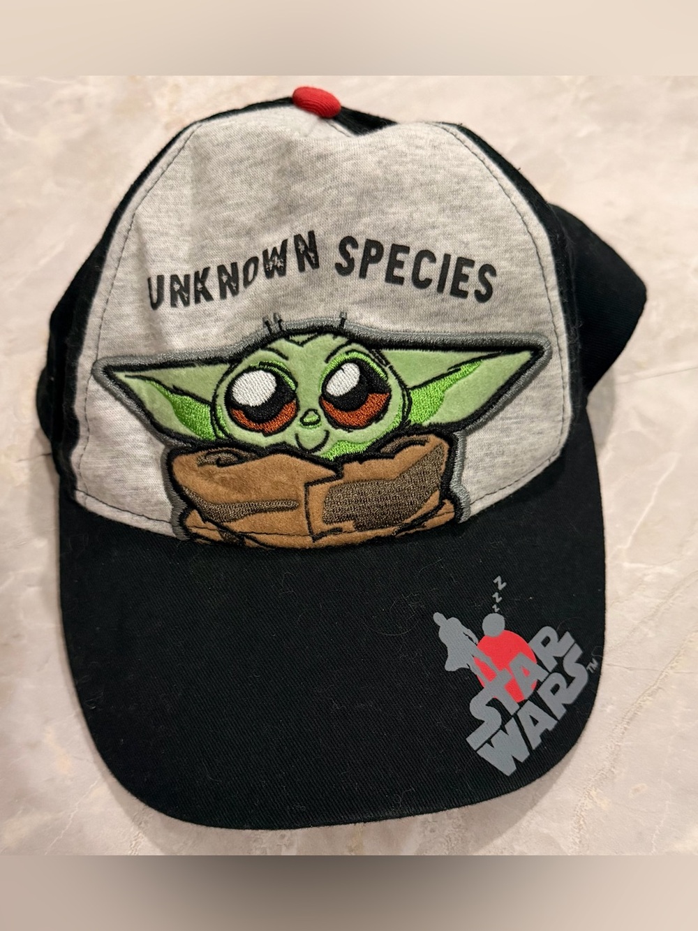 Star Wars Kids Cap with Green Grogu Patch and Black Bill